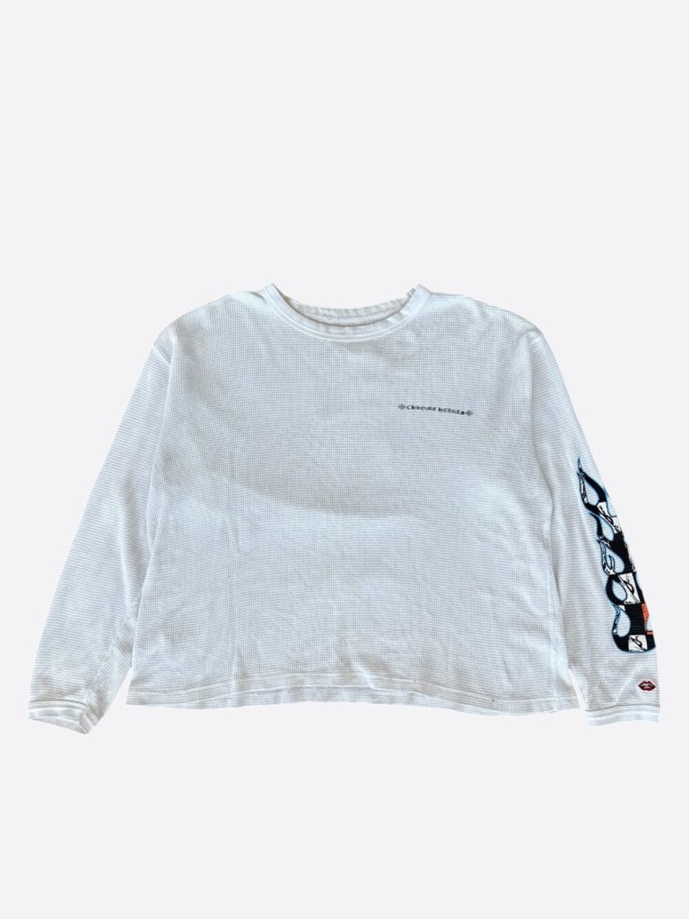 Chrome Hearts Matty Boy White Sinister Thermal Longsleeve T-Shirt